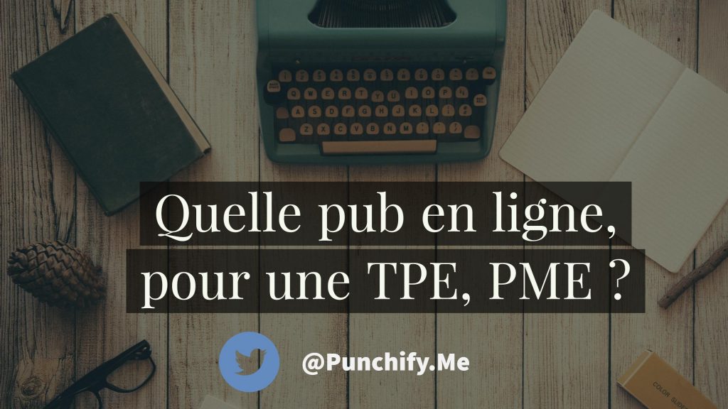 Quelle pub en ligne pour une TPE, PME ?