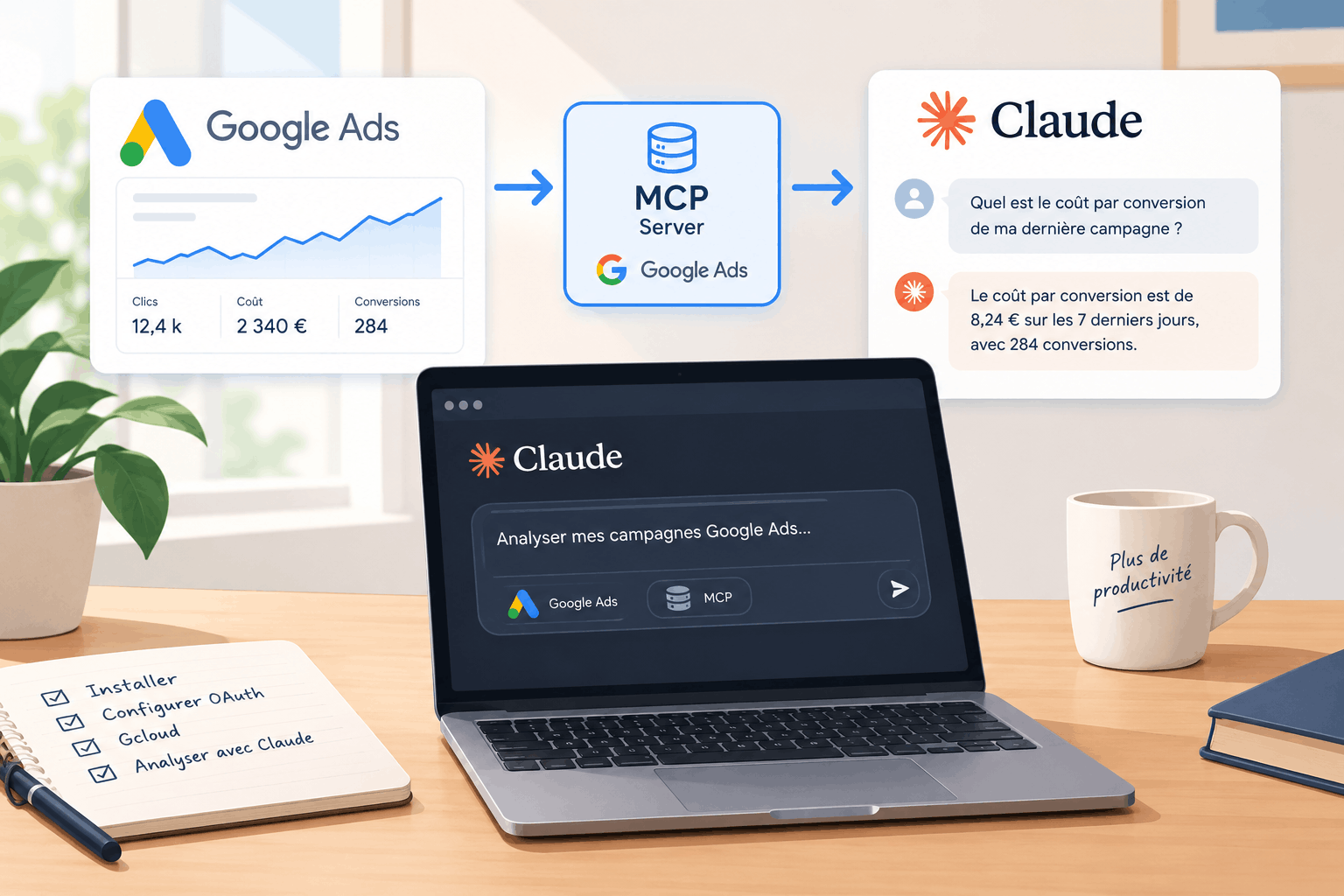Installer le MCP Google Ads sur Claude Desktop et Claude Cowork : tutoriel pas à pas